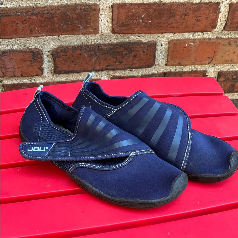 JBU Dark Blue Athletic Slip-Ons